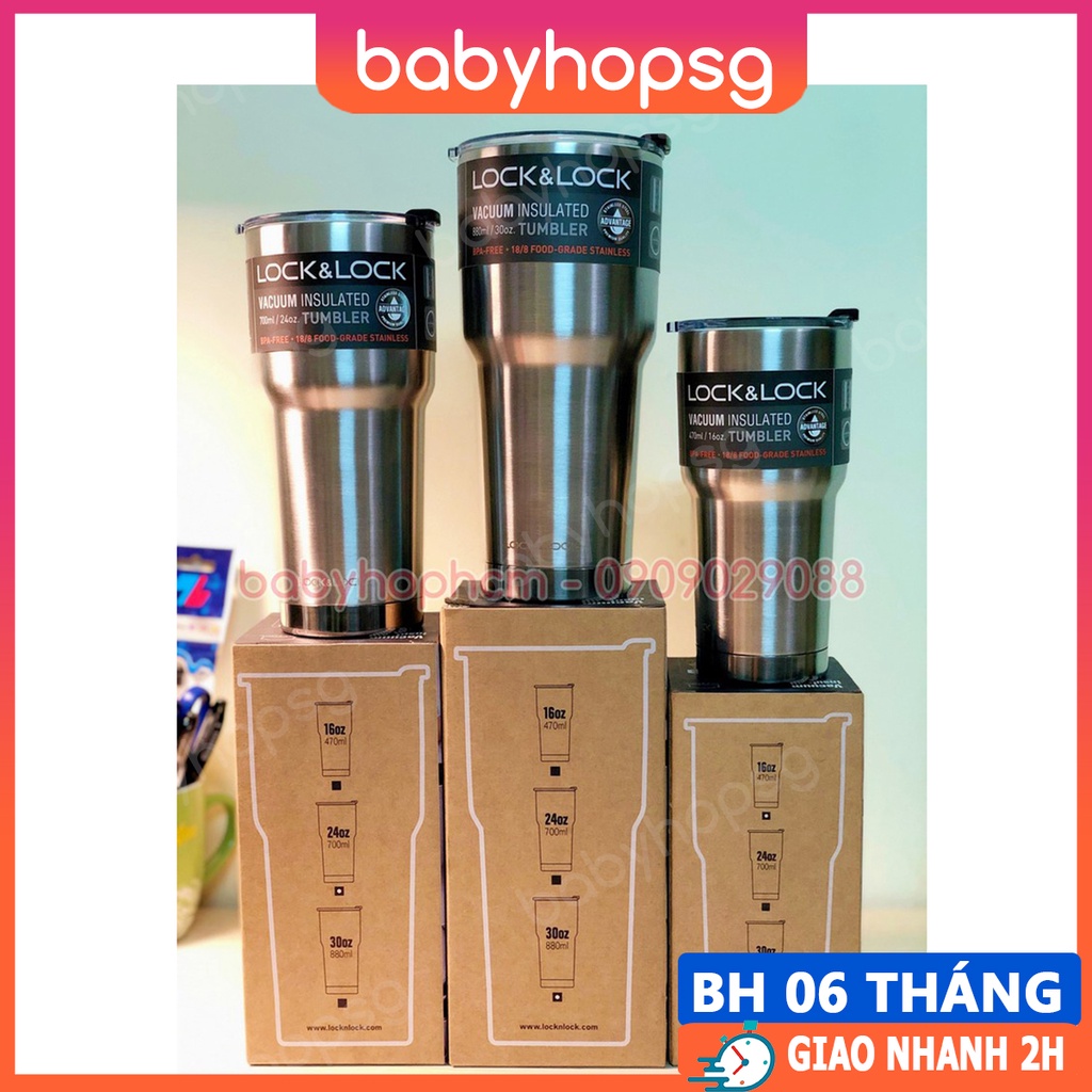 Ly giữ nhiệt Lock&Lock Swing Tumbler LHC4136 LHC4137 LHC4138 LHC4179, 350ml 470ml 700ml 880ml - BABYHOPSG