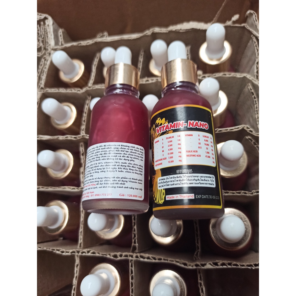 VITAMIN NANO NHẬP THÁI HÀNG CHÍNH HÃNG LÊN LỬA CHIM CẢNH BỀN LỰC THI ĐẤU