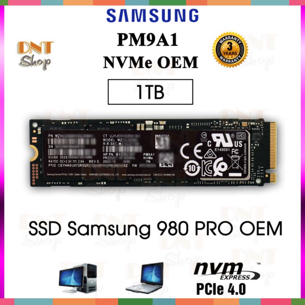 Ổ cứng SSD Samsung NVMe PM9A1 1TB M.2 PCIe Gen4 x4 - OEM 980 PRO 1TB (MZ-VL21T00) - Giảm giá sốc