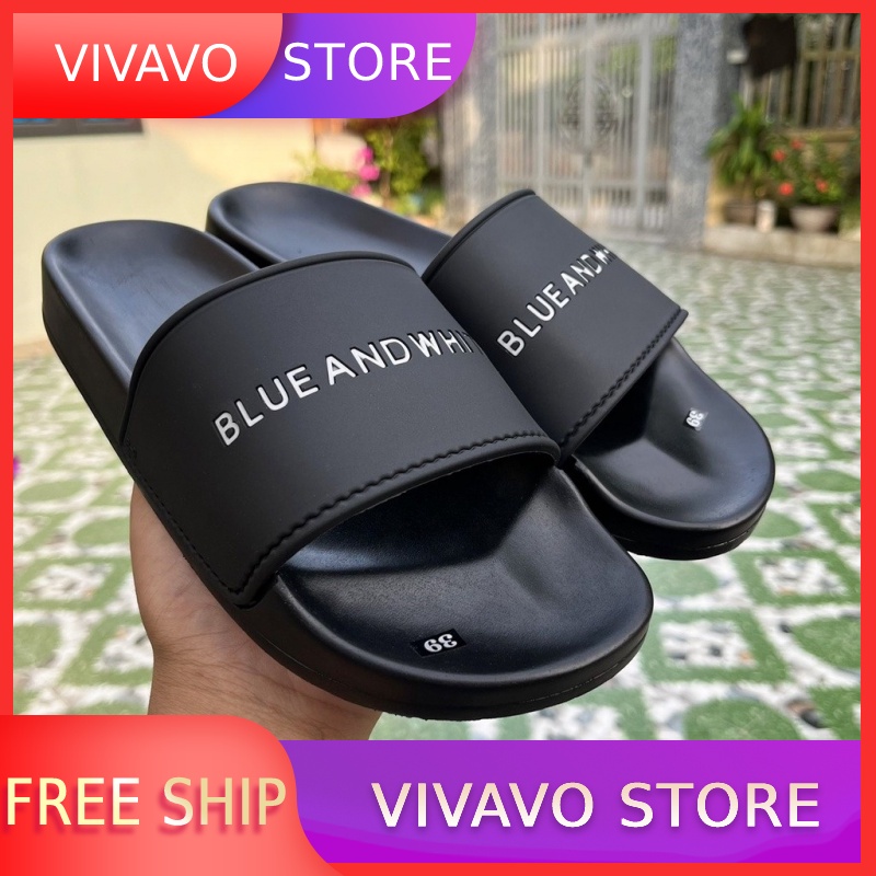 Dép lê nam nữ Blue and white hottrend 2023