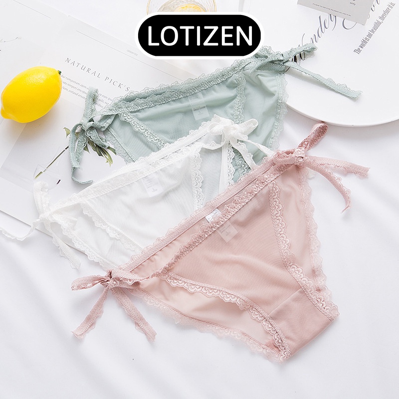 Quần lót nữ chất thun lạnh dây buộc nơ cute 325