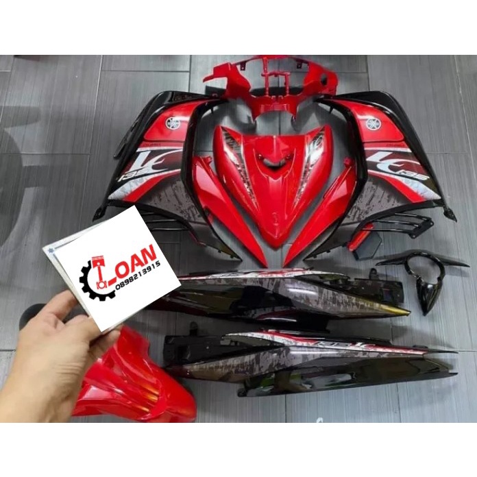 DÀN ÁO , VỎ NHỰA EXCITER 135 2011 -2014 10 MÓN NHỰA MÀU