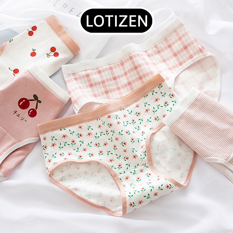 Quần lót nữ cute họa tiết cherry đáng yêu 374