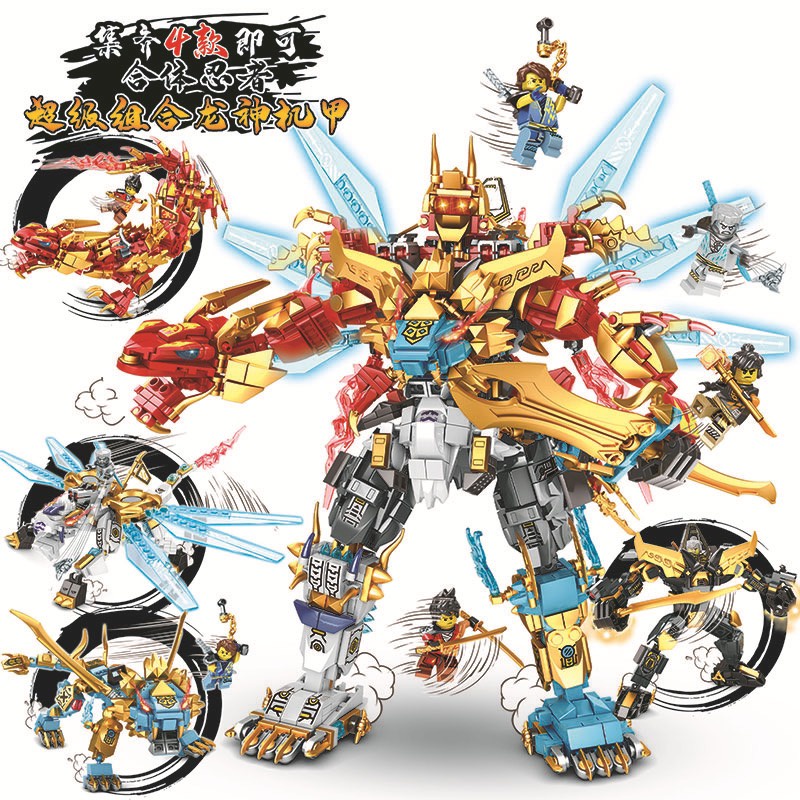 Đồ chơi Kiểu Lego Ninjago rồng lửa của Kai, Lego chiến binh ninjago 360PcS