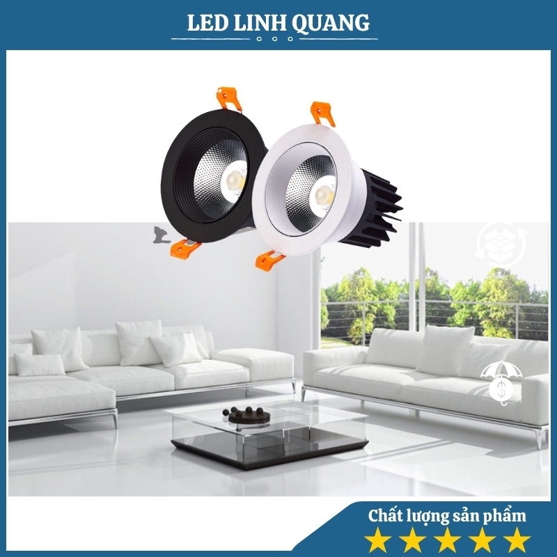 Đèn Led âm trần rọi LUX 10w/20w/30w COB