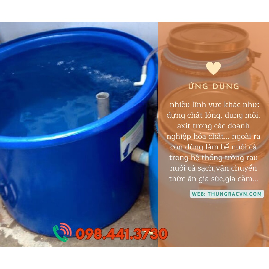 Chậu nhựa tròn 750 lít, thùng nhựa tròn nuôi cá koi, thùng tròn 750 lít, thùng nhựa nuôi ép cá đẻ