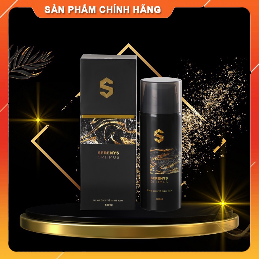 Dung dịch vệ sinh nam Serenys Optimus - Sản Phẩm Cao Cấp Hỗ Trợ Trẻ Hóa Vùng Kín, Khử Mùi, Diệt Khuẩn(Dung Tích - 120ml)