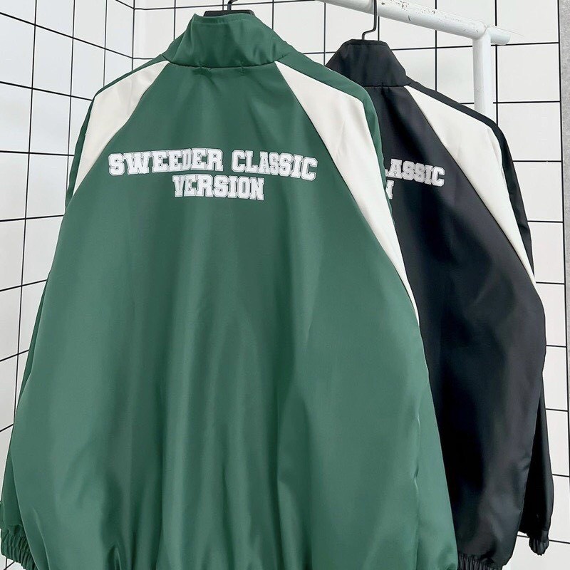 Áo khoác dù JACKET Cao Cấp SWDR khóa Zip UNISEX form rộng nam nữ chất dù 2 lớp dày dặn TPP FASHION 17