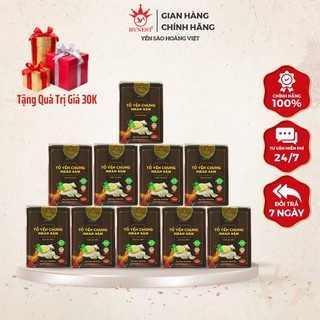 Combo 10 hũ yến tươi chưng sẵn hvnest vị nhân sâm 70ml/hũ