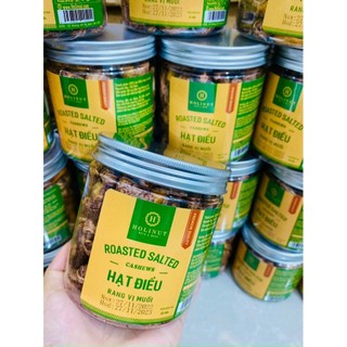 Hạt điều rang muối còn lụa Bình Phước loại chuẩn 450g