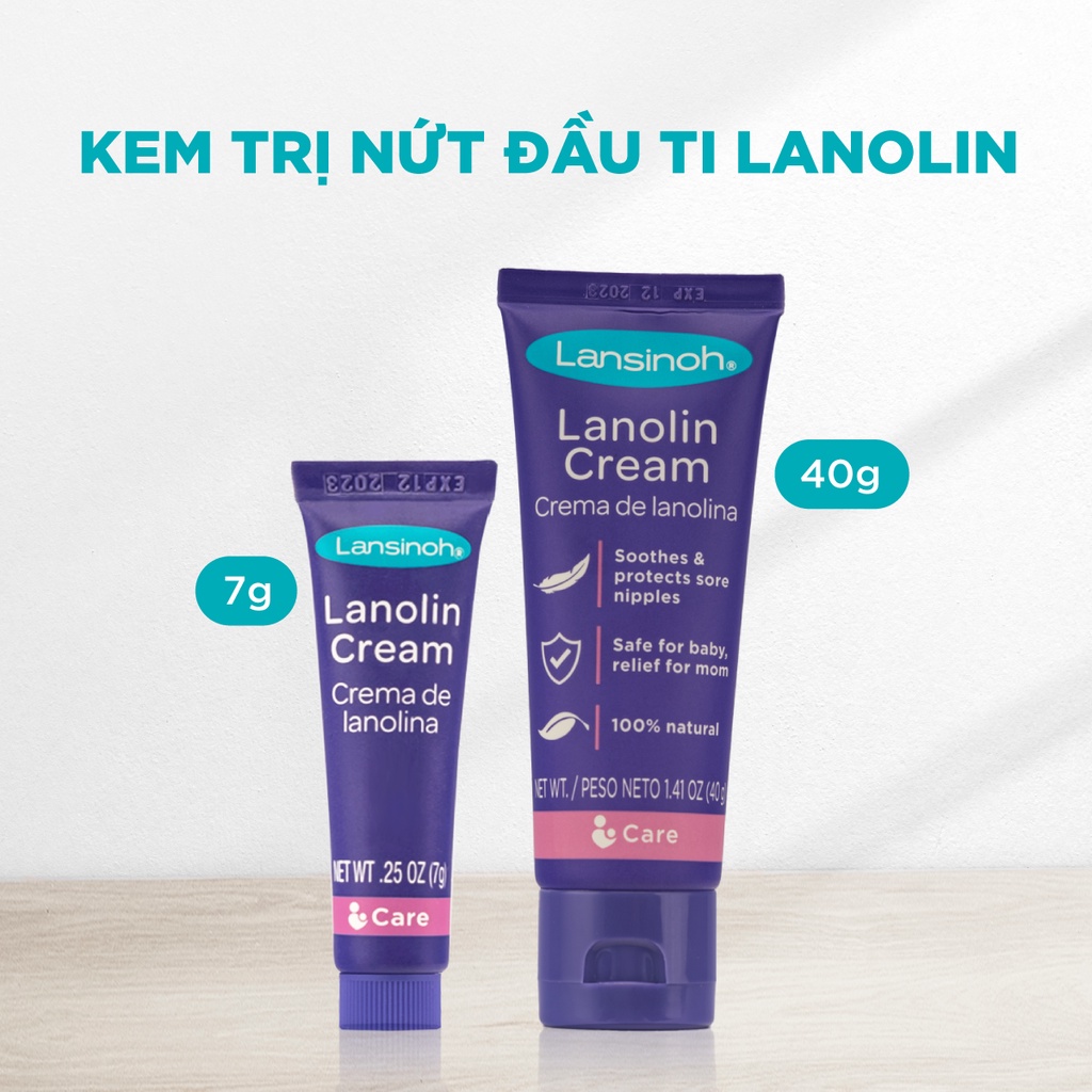 Kem bôi đầu ti cho mẹ HPA Lanolin Lansinoh 7gram/40gram