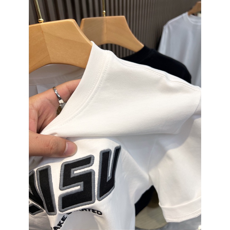 Áo Thun Tay Ngắn Cổ Tròn In Họa Tiết Thời Trang Mùa Hè Cho Nam