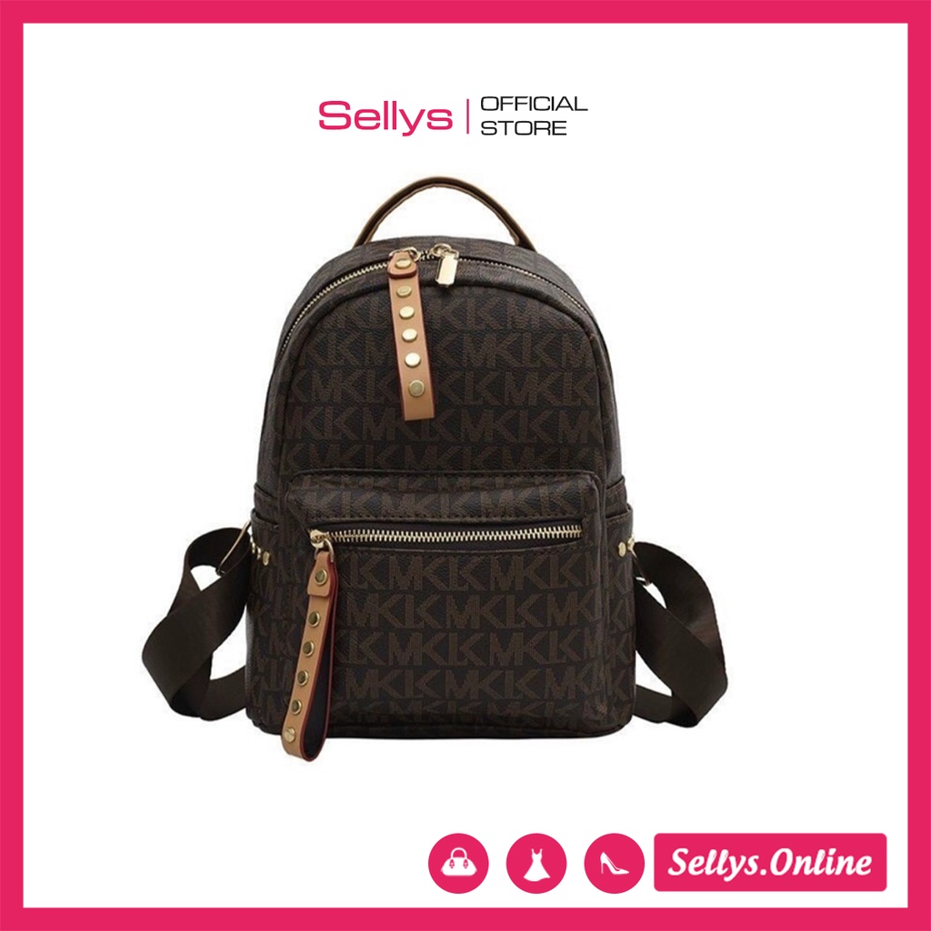 Balo Nữ Hàng Quảng Châu Da Mềm MK SLV150056, Túi xách da nữ thời trang Size 22cm