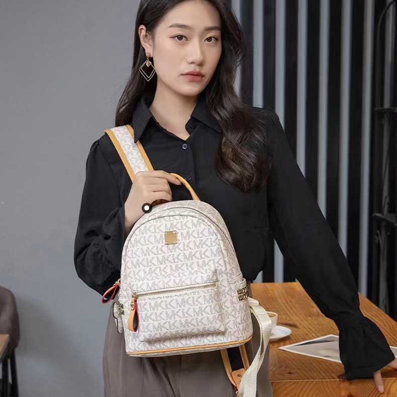 Balo Nữ Hàng Quảng Châu Da Mềm MK SLV150056, Túi xách da nữ thời trang Size 22cm