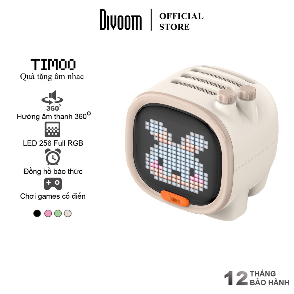 Loa thông minh Bluetooth Divoom TIMOO 6W - Có màn hình Pixel