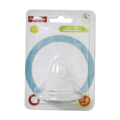 Núm ty silicon cổ rộng Fisher Price