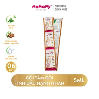 Mamamy Dầu tắm gội gói 5ml/ Túi bọt tắm gội thiên nhiên siêu kháng khuẩn dưỡng ẩm Mamamy 200ml