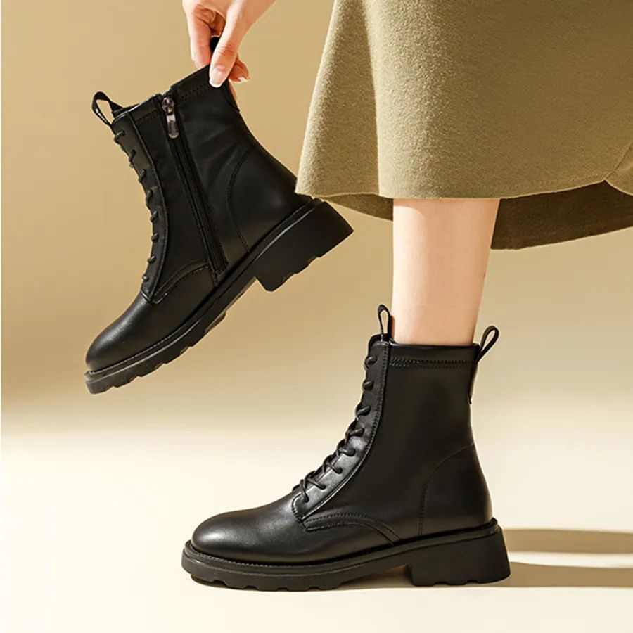 EXULL MODE - Giày Boot Chiến Binh Buộc Dây Kéo Khóa 12186070