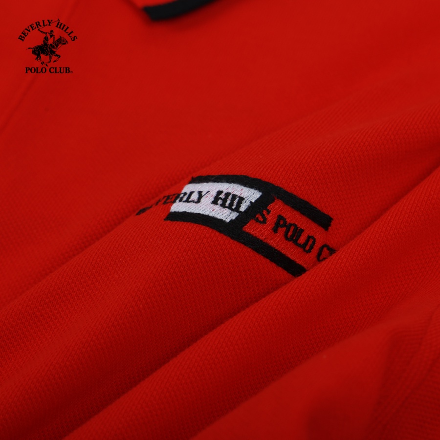 Beverly Hills Polo Club - Áo polo Ngắn tay Nam Regular Fit RD RED- BHPC PMRSS23TL040