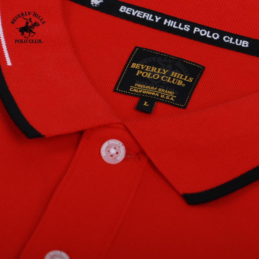 Beverly Hills Polo Club - Áo polo Ngắn tay Nam Regular Fit RD RED- BHPC PMRSS23TL040