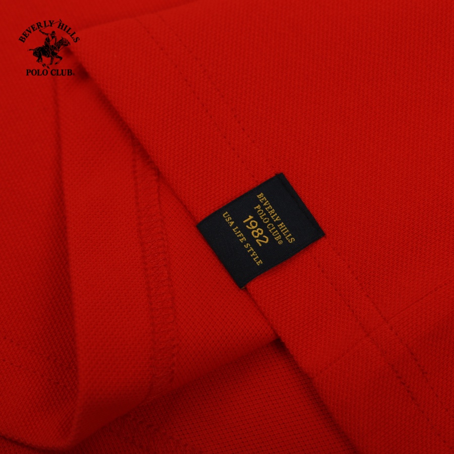 Beverly Hills Polo Club - Áo polo Ngắn tay Nam Regular Fit RD RED- BHPC PMRSS23TL040