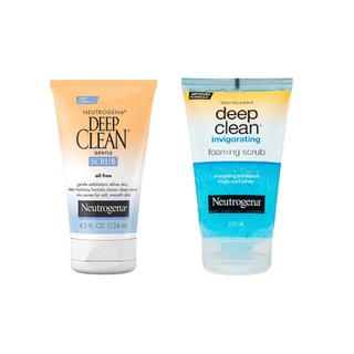 Sữa rửa mặt sạch sâu cho da nhạy cảm Neutrogena Deep Clean Facial Scrub Oil-Free Cleanser 124ml (Mỹ)