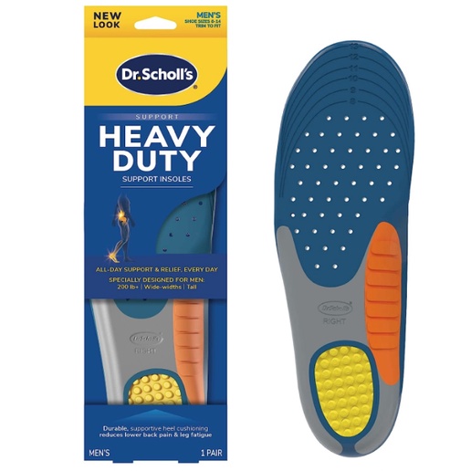 Lót giày Dr. Scholls Heavy Duty cho nam, phân bổ trọng lượng, giảm áp lực bàn chân