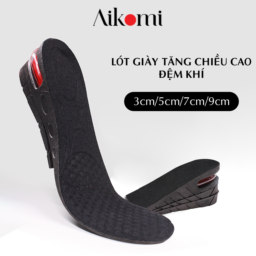 Lót giày tăng chiều cao AIKOMI L110AB đệm khí cao cấp full size cả bàn nửa bàn