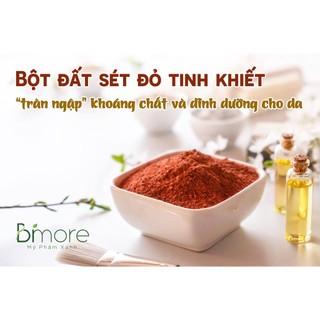 Bột đất sét đỏ đắp mặt cân bằng sự tiết dầu, phục hồi da