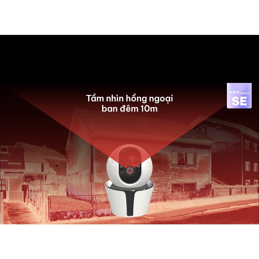 Camera Wifi FPT SE 2M Xoay 360 Full HD 1080 Chuẩn Chính Hãng Sử Dụng Data Center Của FPT Đạt Chuẩn Quốc Tế