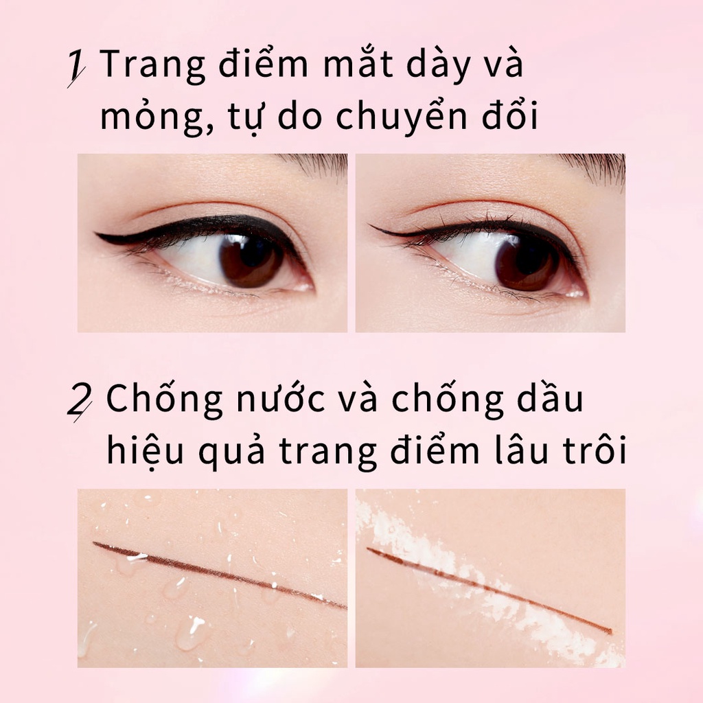 Bút kẻ mắt Zeesea chống thấm nước lâu trôi nhanh khô dễ sử dụng 0.55ml