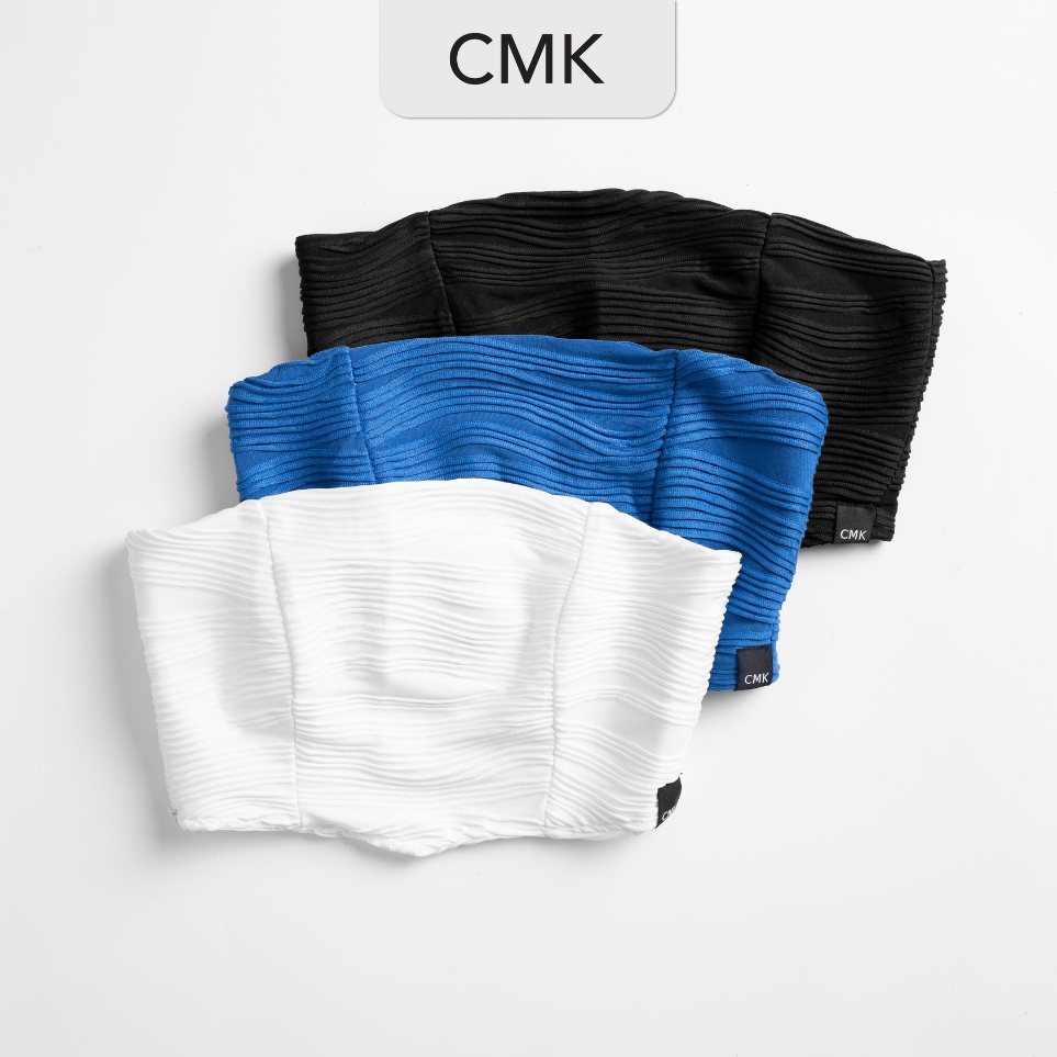 Áo ống CHICMONKI - Croptop cúp ngực thun gân nổi - KATNISS TUBE TOP CMT777