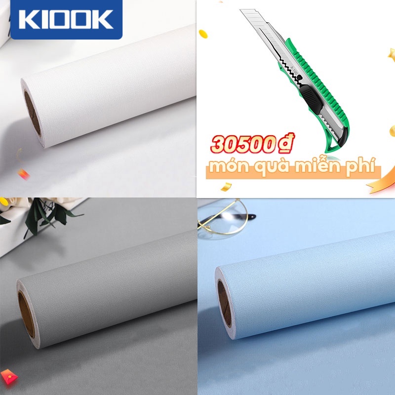 Giấy dán tường một màu Decal Dán Tường Màu Trơn có Keo Sẵn Thời Thượng Trơn Nhám nhiều màu keo sẵn chống nước tốt 10m