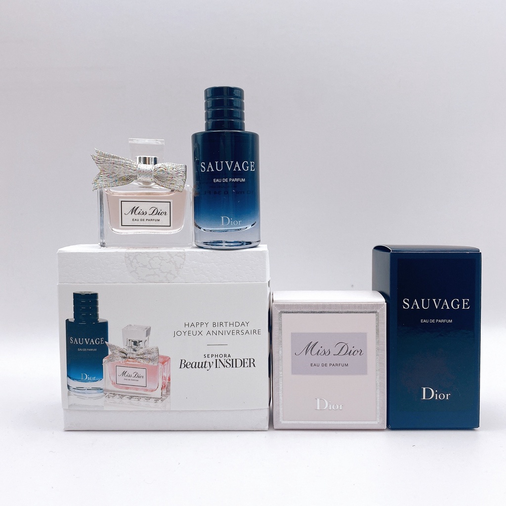Set Nước Hoa Miss Dior 5ml Và Sauvage Dior 10ml