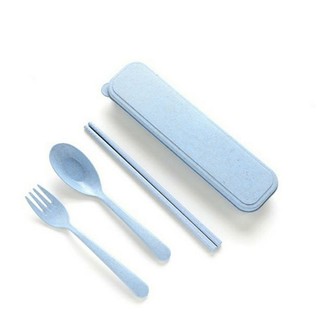  Bộ Muỗng Nỉa Lúa Mạch Có Hộp Đựng Tiện Lợi - Màu Giao Ngẫu Nhiên