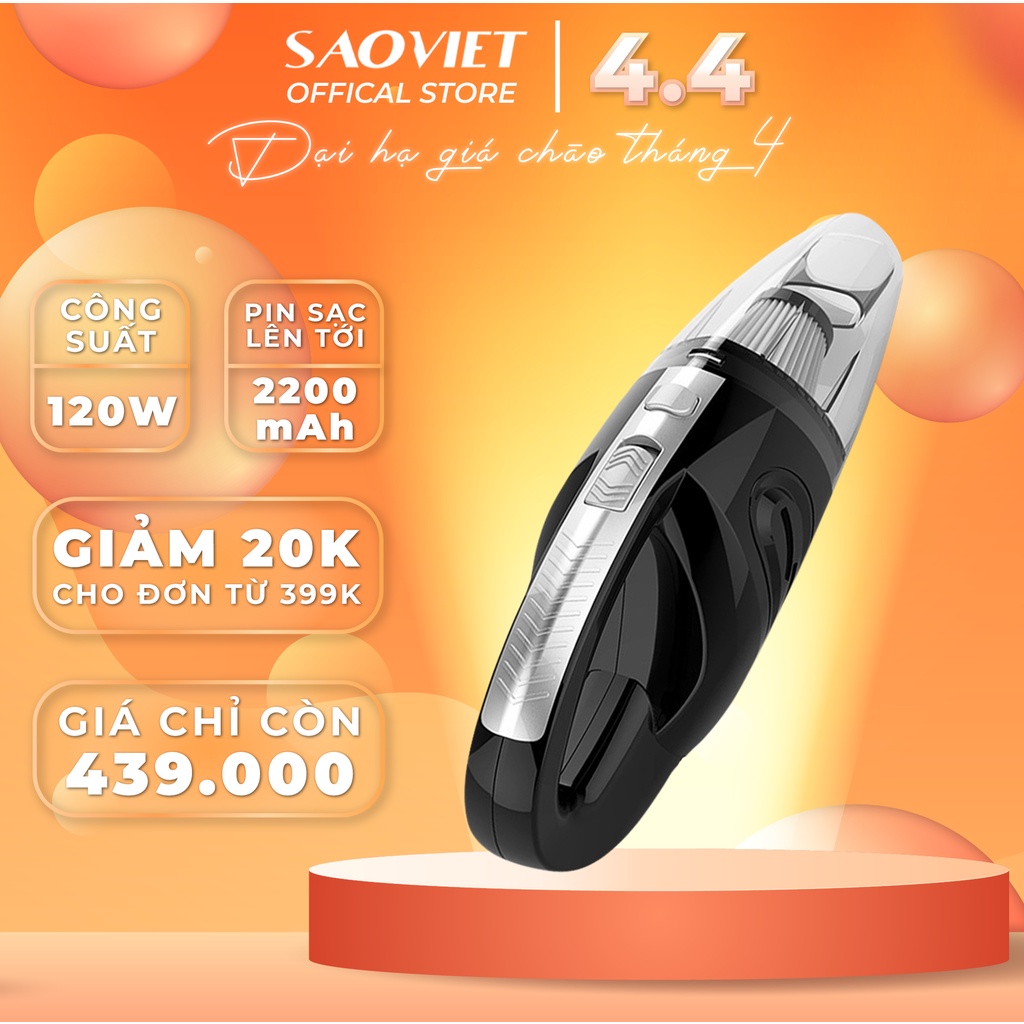 Máy Hút Bụi Cầm Tay Không Dây Damas XC628 - Sử dụng pin sạc, kết hợp với nhiều đầu hút đa dạng - Sao Việt Shop
