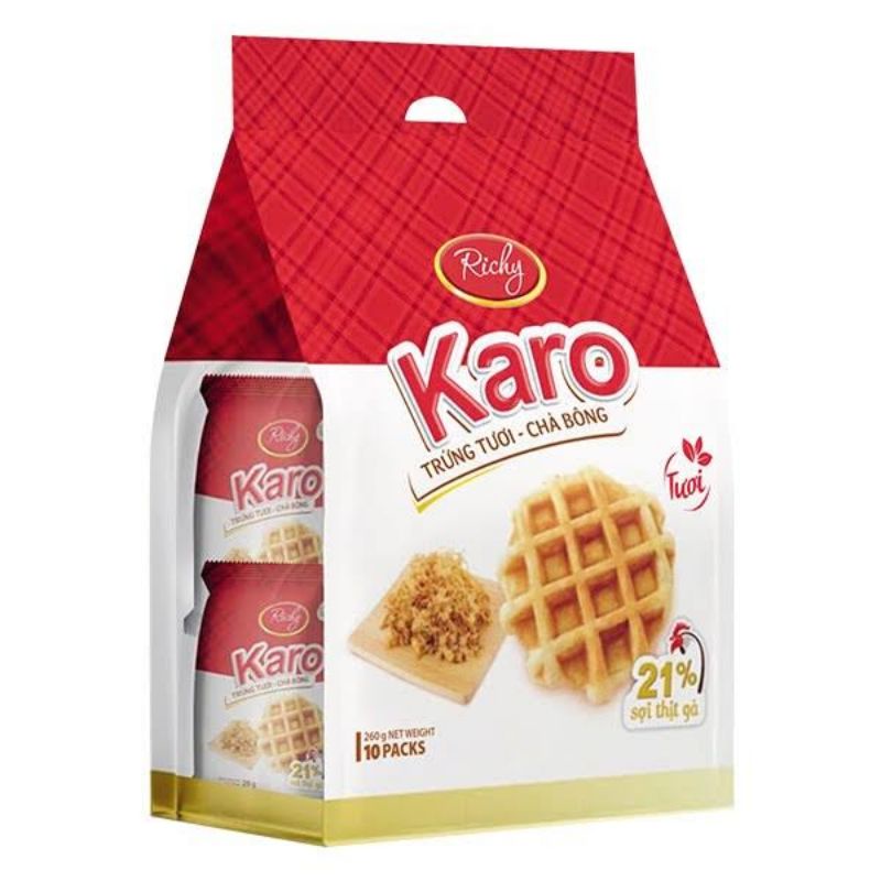 Bánh Karo Trứng Tươi - Chà Bông Sợi Gà / Phô Mai Hoàng Kim