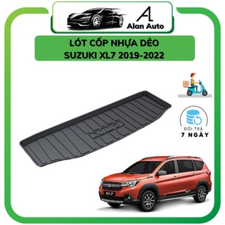 Lót cốp nhựa xe Suzuki XL7 2019- 2022 , Chất liệu nhựa dẻo không mùi, vệ sinh dễ dàng