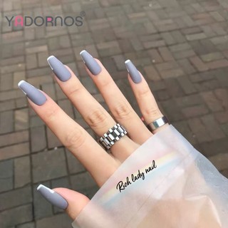 YADORNOS Set 24 móng tay giả trang trí nghệ thuật thời trang cho nữ