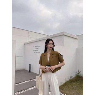 Áo Blazer Khoác Lửng Nữ Hàn Quốc