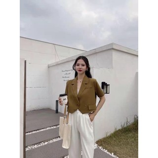 Áo Blazer Khoác Lửng Nữ Hàn Quốc