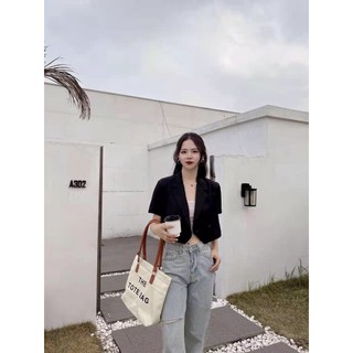 Áo Blazer Khoác Lửng Nữ Hàn Quốc