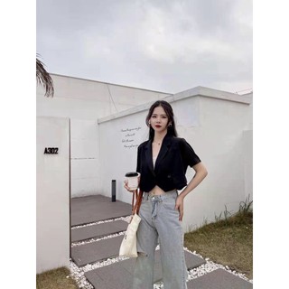 Áo Blazer Khoác Lửng Nữ Hàn Quốc