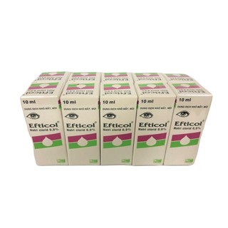 Nước muối sinh lý EFTICOL Nacl 0.9 đầu cắt sẵn