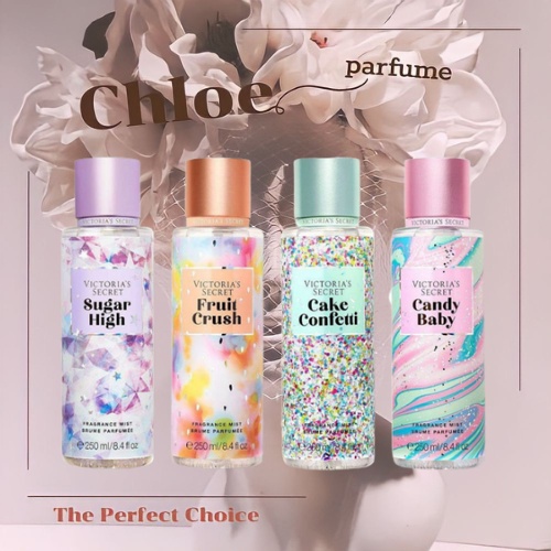 _𝕮𝖍𝖑𝖔𝖊 𝕻𝖆𝖗𝖚𝖒𝖊_ Xịt Thơm Bodymist Victoria's Secret đủ mùi