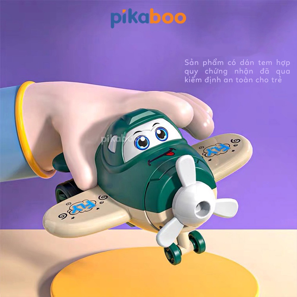 Đồ chơi máy bay ô tô chạy đà biến hình cao cấp Pikaboo chất liệu nhựa an toàn thiết kế đẹp mắt đa dạng