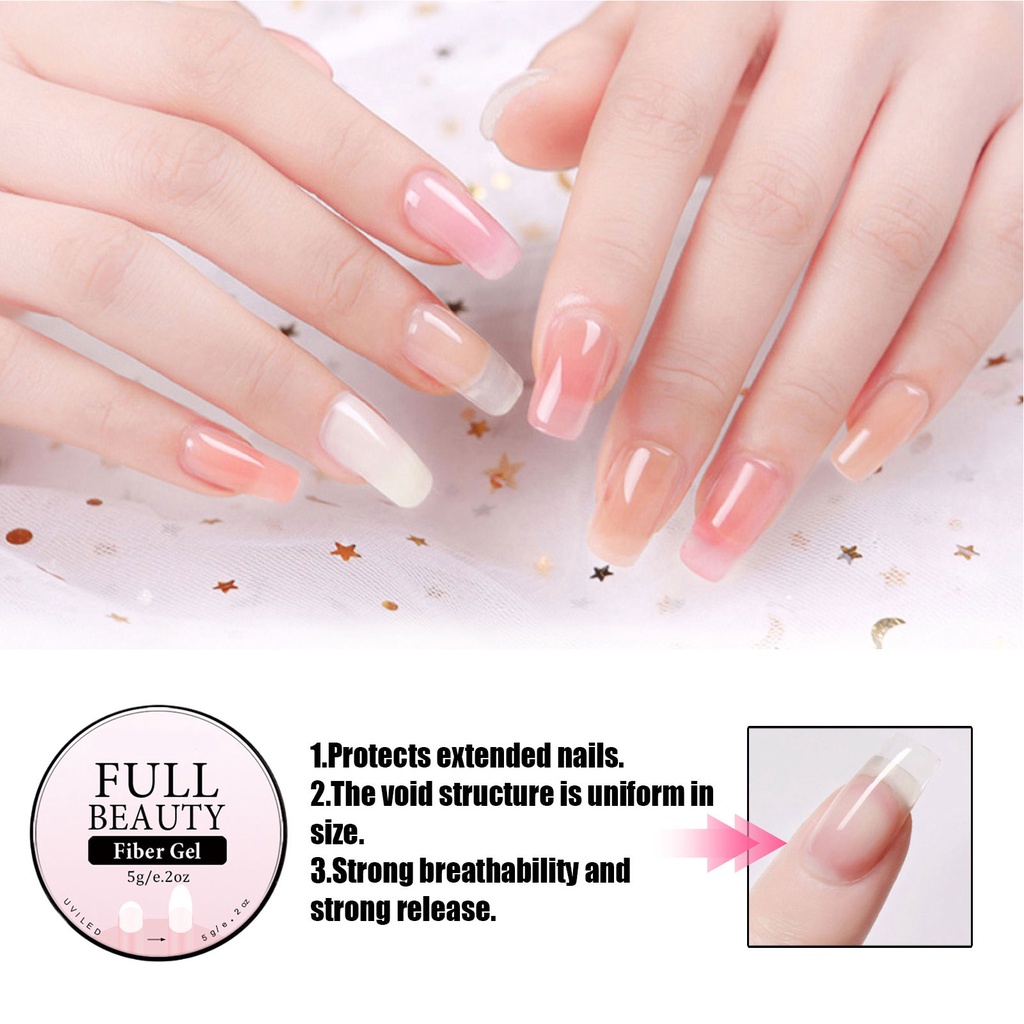 Sơn móng tay dạng gel trong suốt để tăng trưởng móng tay và chăm sóc móng tay để sơn móng tay sáng bóng