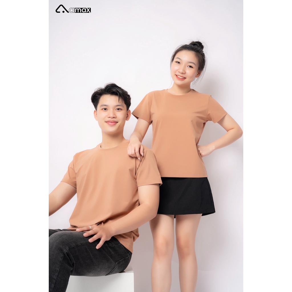 Áo thun đôi Nam/Nữ Basic Amax (nhắn màu cho shop khi đặt)