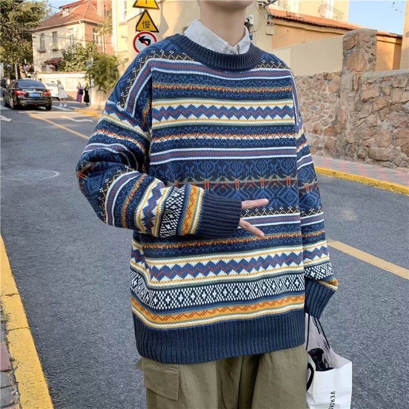 Áo Len Hoạ Tiết Thổ Cẩm, Áo Len Nam Nữ Unisex