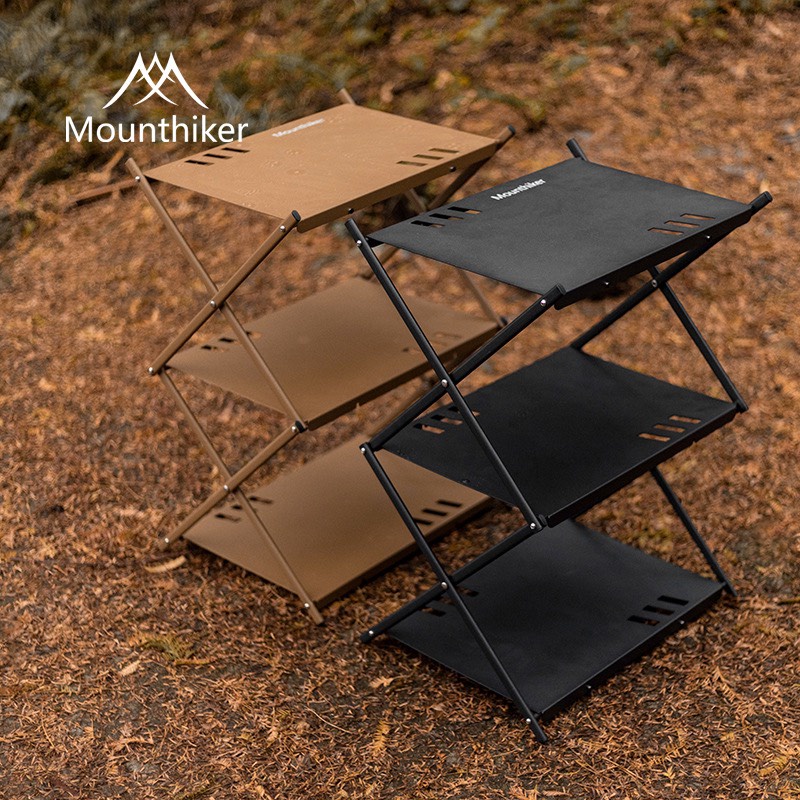 Kệ Xếp 3 Tầng Gấp Gọn Dã Ngoại Moutainhiker Đa Năng Chịu Lực Tốt, Kệ Để Đồ Gấp Gọn Dã Ngoại Hợp Kim Nhôm